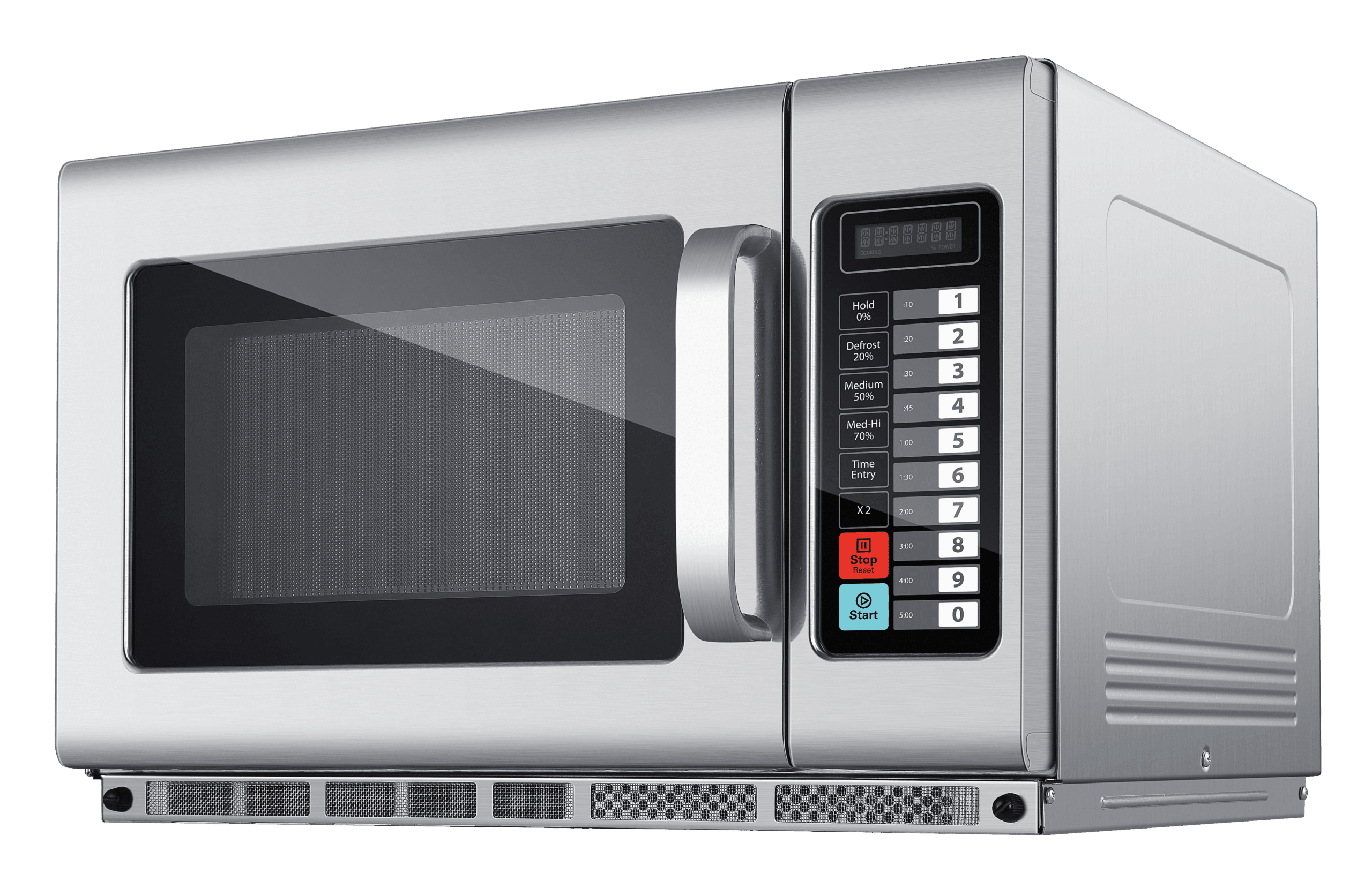 1800W Commercial Microwave Oven 34L, Touch Control 15A