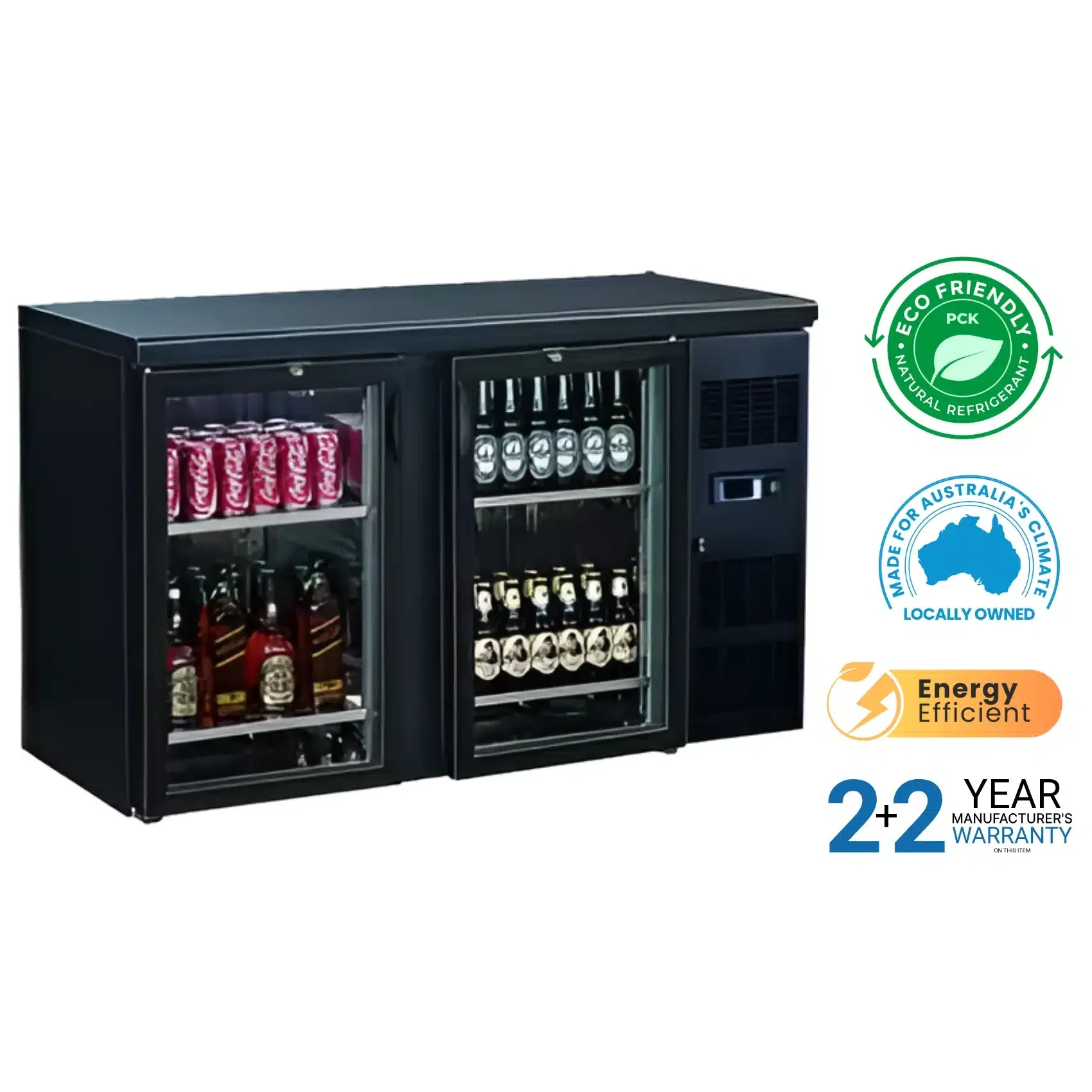 Thermocool BC2100G Bar Fridge 2 Door 350L