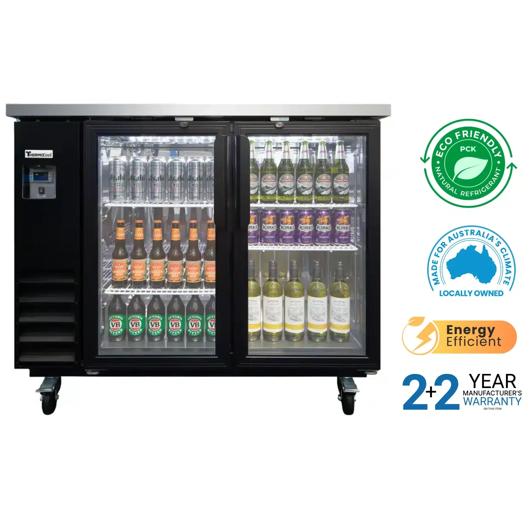 Thermocool ESPERTO BC48G Back Bar Chiller 2 Doors 335L