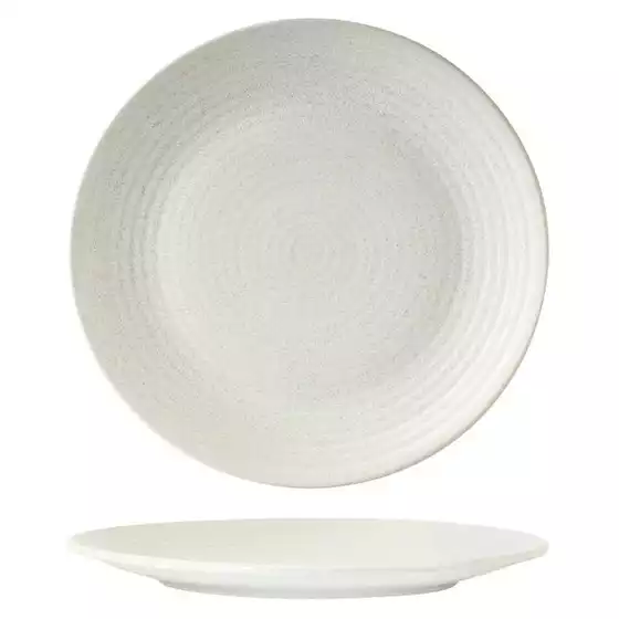 Plate Ribbed Zuma White