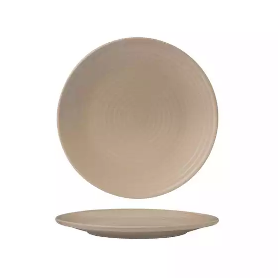 Sand Ribbed Round Plate-210mm