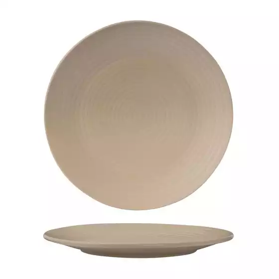 Sand Ribbed Round Plate-265mm