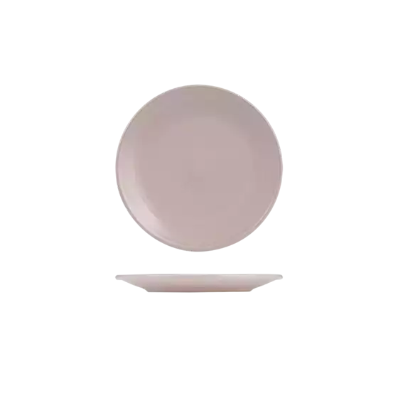 Pearl Blush Ribbed Round Plate-210mm