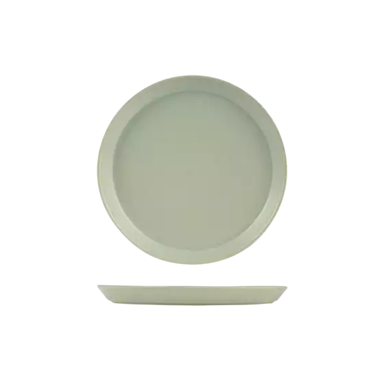 Pearl Pistachio Round Tapered Plate-240mm