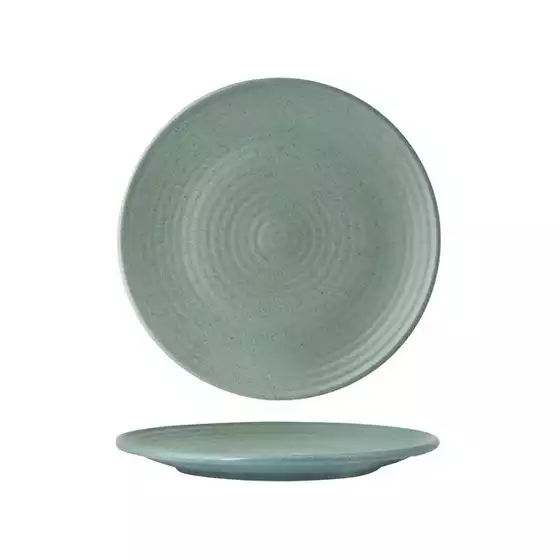 Mint Ribbed Round Plate-210mm