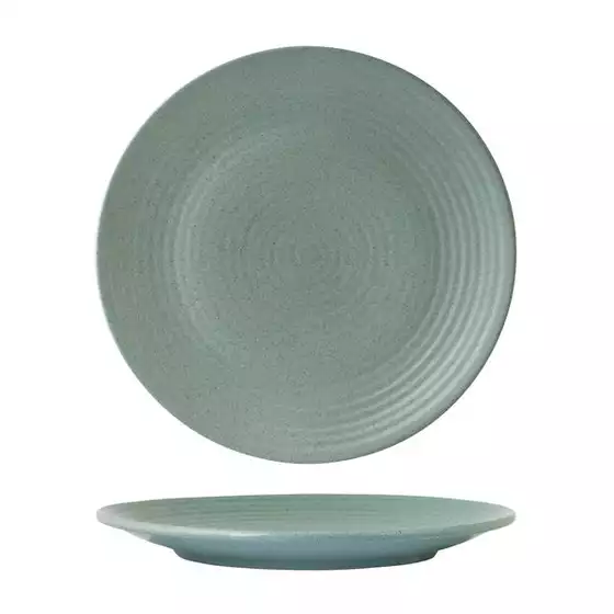 Mint Ribbed Round Plate-265mm
