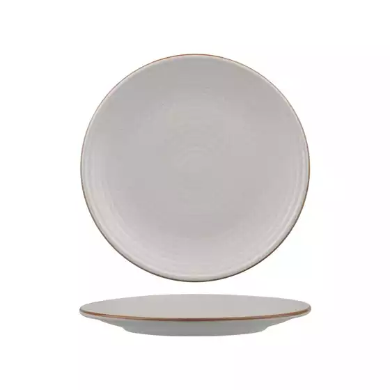 Mineral Ribbed Round Plate 210mm