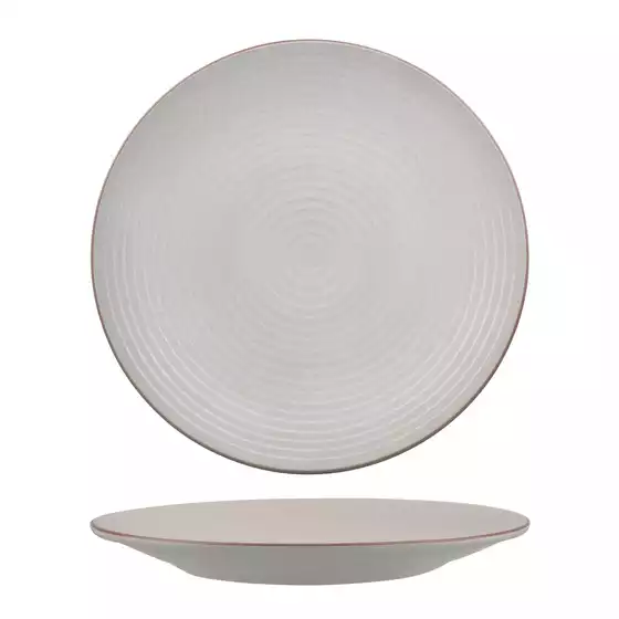 Zuma Mineral Ribbed Round Plate
