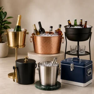 Buckets, Coolers and Stands