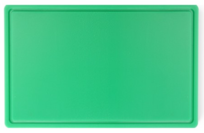 Plastic Cutting Board - L400mm x W250mm x H15mm - Green