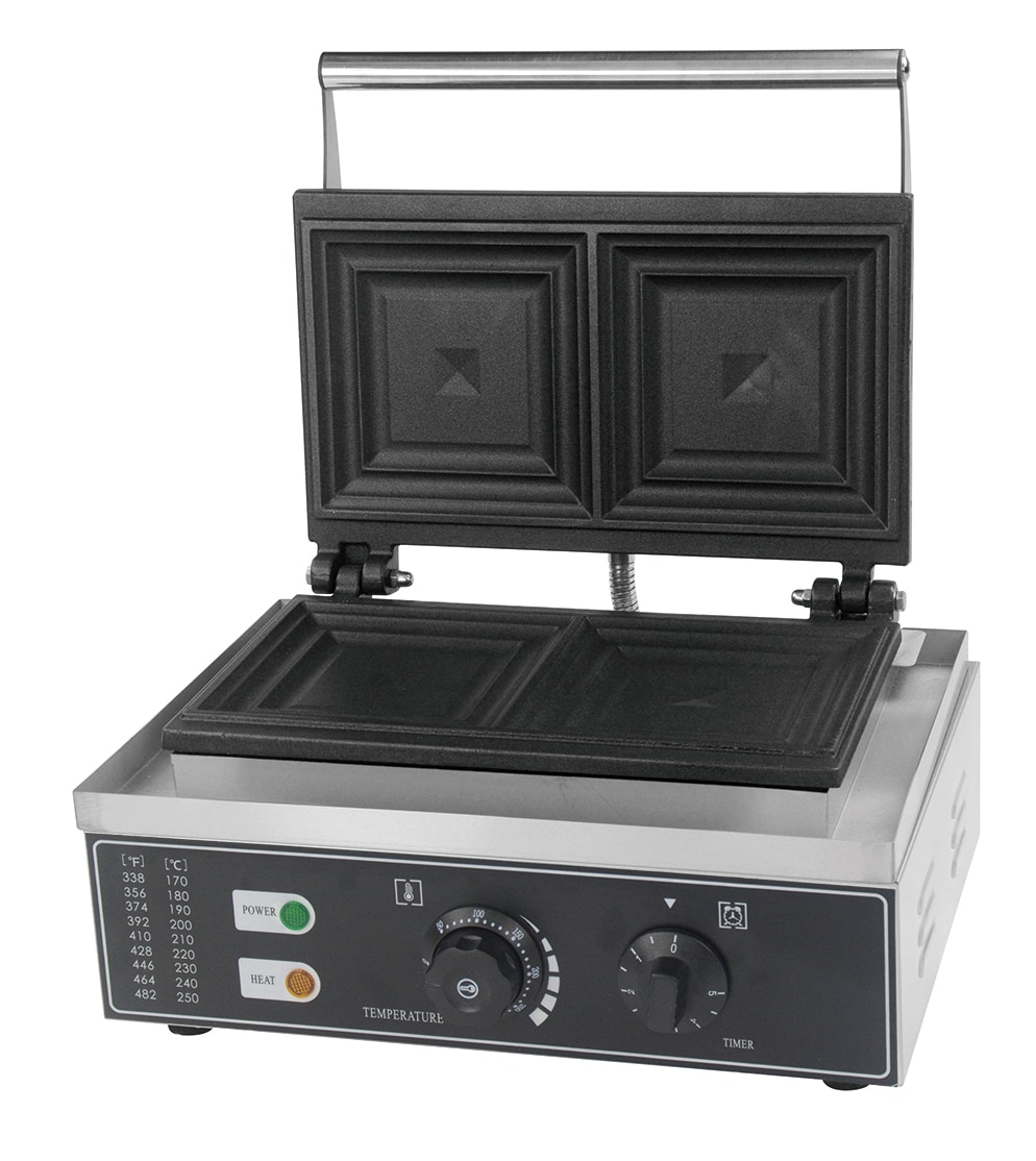 Hargrill Double Commercial Jaffle Sandwich Maker Full Slice