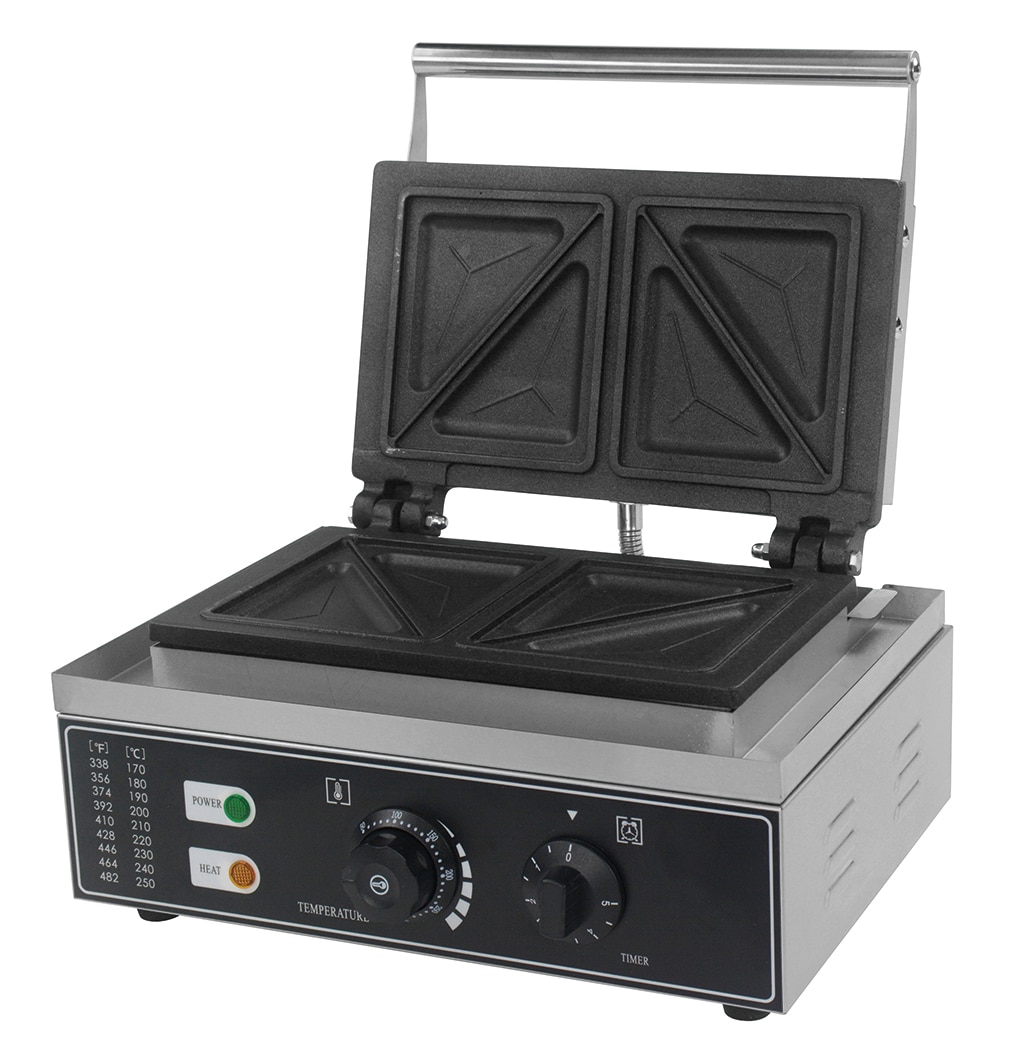 Hargrill Double Commercial Jaffle Sandwich Maker Triangle Slice