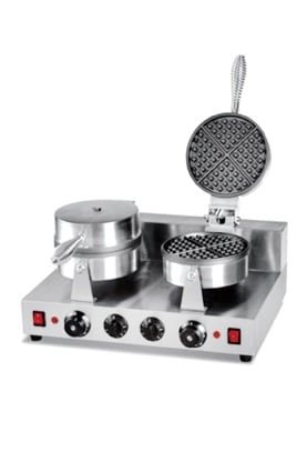 Hargrill Electric Double Plate Waffle Baker Round
