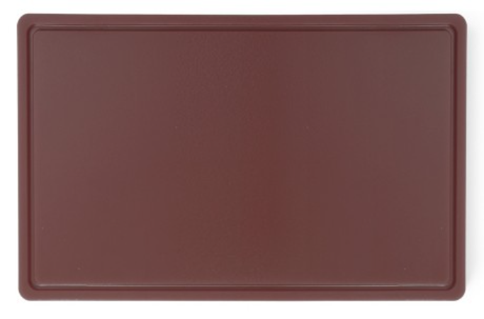 Plastic Cutting Board - L530mm x W325mm x H18mm - Brown