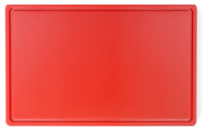Plastic Cutting Board - L530mm x W325mm x H18mm - Red
