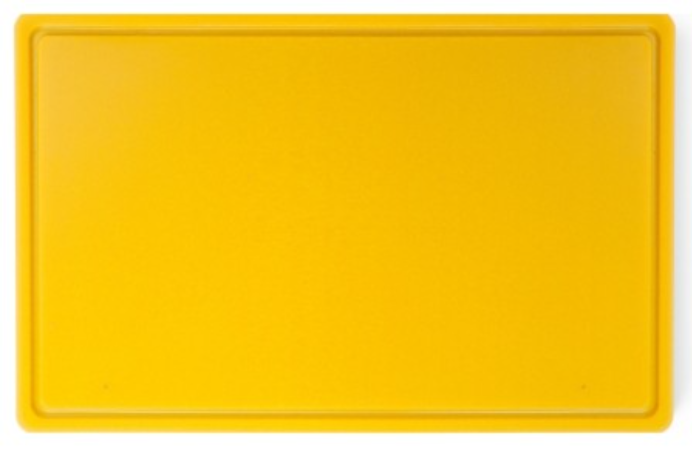 Plastic Cutting Board - L600mm x W400mm x H18mm - Yellow