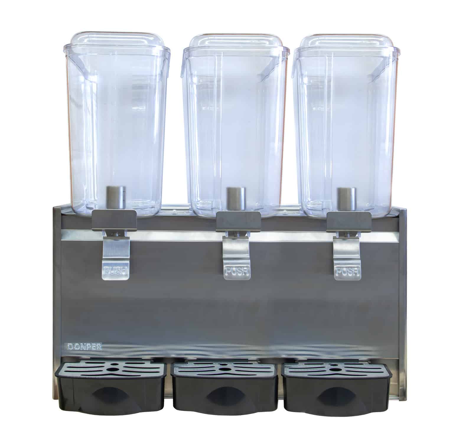 Triple Tank Drink Dispenser Triple Bowl Chilled Juice and Beverage Dispenser 3 x 18L Tanks
