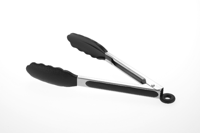 Stainless Steel Tongs with Silicone Head - 170mm