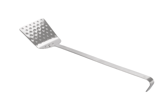Long Handle Stainless Steel Spatula - Perforated