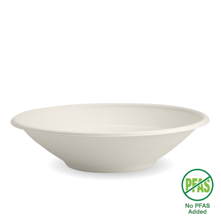 White Plant Fibre Bowl - 800ml - Qty 400/ctn