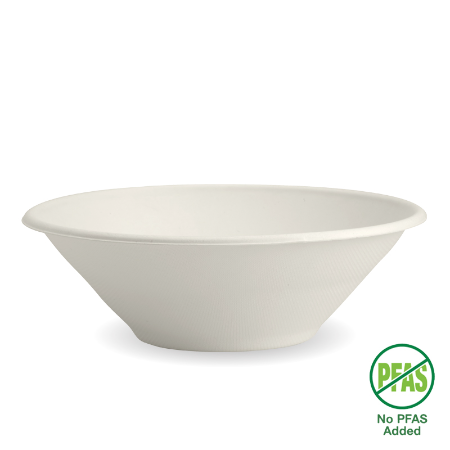 White Plant Fibre BioBowl - 940ml - Qty 400/ctn
