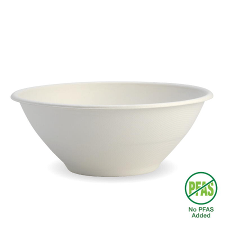 White Plant Fibre BioBowl - 1.18L - Qty 400/ctn