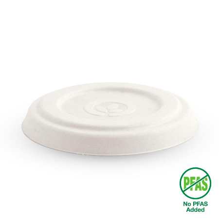 White Plant Fibre Sauce BioCup Lid - 60ml - Qty 1,000/ctn