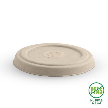 Natural Plant Fibre Sauce BioCup Lid to Fit 90ml & 120ml - Qty 1,000/ctn