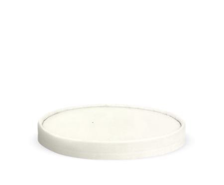 Paper White BioBowl Lid to Fit 500ml & 1L - Qty 400/ctn