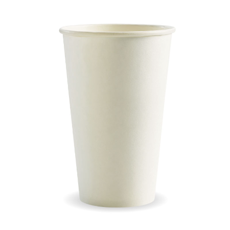 White Single Wall BioCup - 510ml (90mm)
