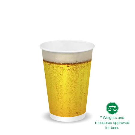 Beer Cold Paper BioCup - 420ml (90mm)