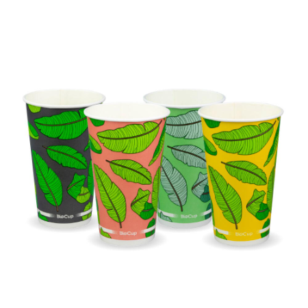 Leaf Cold Paper BioCup - 510ml (90mm) - Qty 1,000/ctn