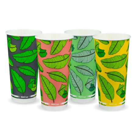 Leaf Cold Paper BioCup - 650ml (90mm) - Qty 1,000/ctn