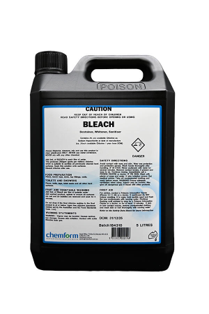 Bleach 4% - 5L (Single 5L Container)