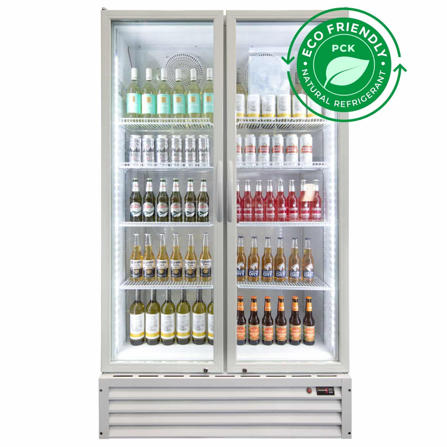 Norsk NG Low Energy 1000L Display Fridge White No Lightbox