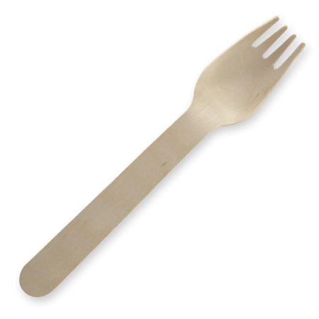 Unbranded Wood Fork - 16cm - Qty 1,000/ctn