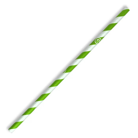 Regular Green Stripe BioStraw - 6mm