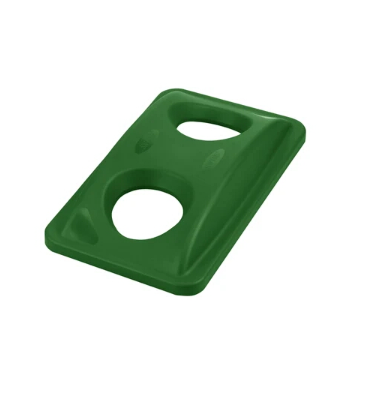 Rectangular Recycling Lid for Bottles & Cans – Green