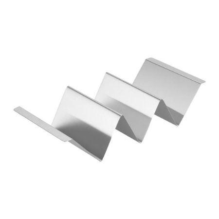 3 Compartment Stainless Steel Taco Holder Stand