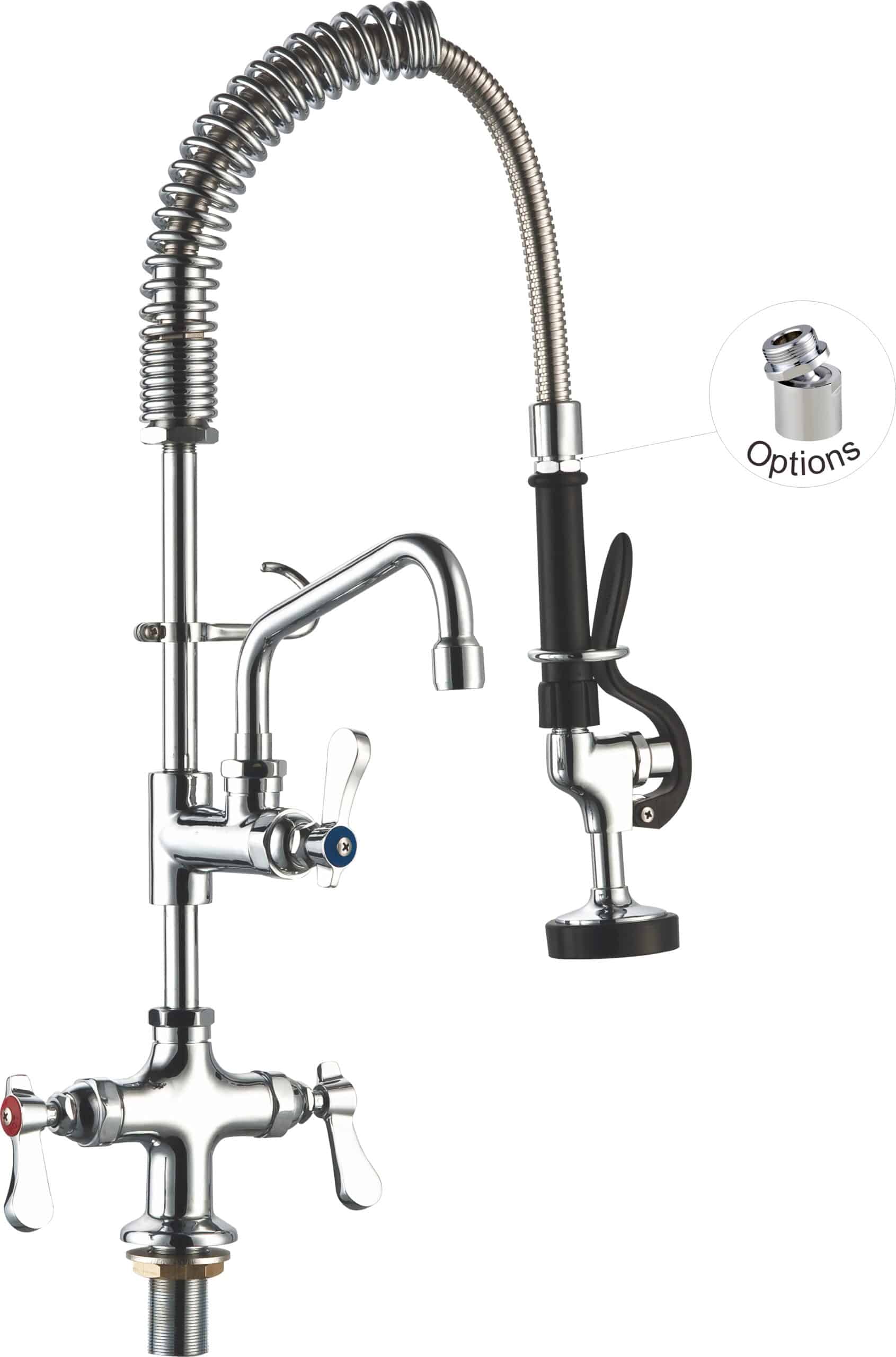 Sunmixer Washjet Mini Pre Rinse Unit 560mm Hose with 150mm Pot Filler