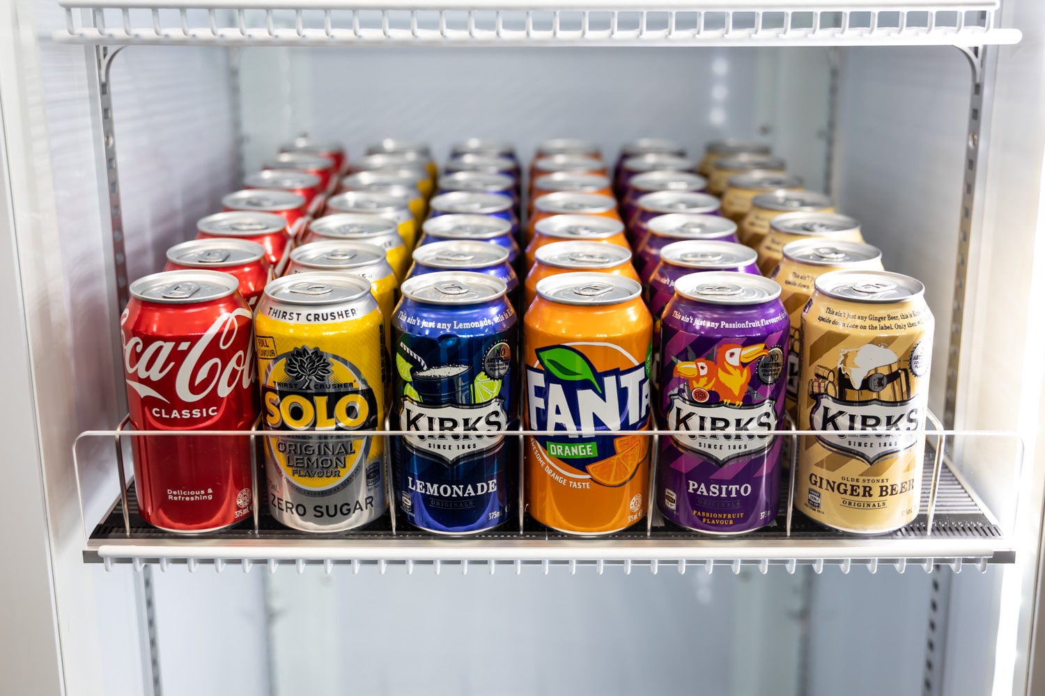 Roller Gravity Shelves for Norsk Display Fridges