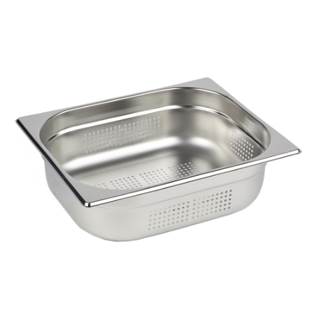 Stainless Steel Perforated GN Pan 1 / 1 - L530mm x W325mm x H20mm