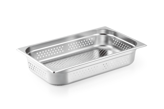 Stainless Steel Perforated GN Pan 1 / 1 - L530mm x W325mm x H100mm