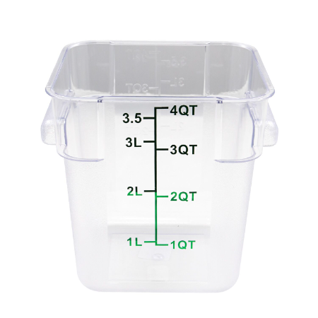 Transparent Square Storage Container – 4L