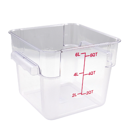 Transparent Square Storage Container – 6L
