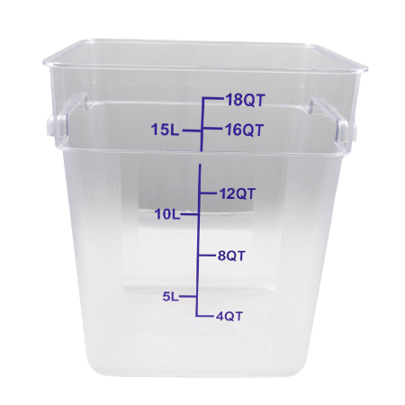 Transparent Square Storage Container – 18L