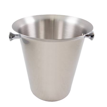 Smooth Stainless Steel Champagne Bucket (Silver)