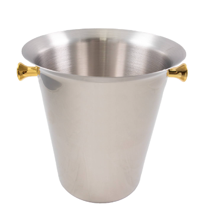 Smooth Stainless Steel Champagne Bucket (Gold)