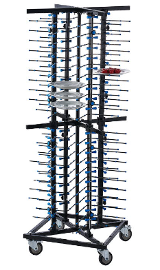 Plate Stacking Trolley - 80 Plates