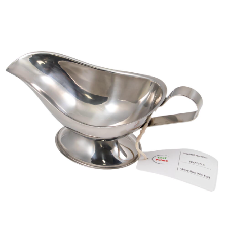 Stainless Steel Gravy Boat - 240ml
